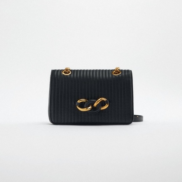 Zara Bags Zara Linked Crossbody Bagblack Poshmark